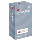 Презервативы с рёбрами Unilatex Ribbed - 12 шт. + 3 шт. в подарок - Unilatex - купить с доставкой в Невинномысске