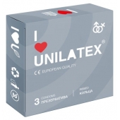 Презервативы с рёбрами Unilatex Ribbed - 3 шт. - Unilatex - купить с доставкой в Невинномысске