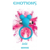 Голубое эрекционное виброколечко Emotions Minnie Breeze - Lola Games - в Невинномысске купить с доставкой