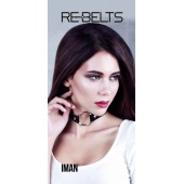 Чёрный чокер-кляп Iman Black - Rebelts - купить с доставкой в Невинномысске