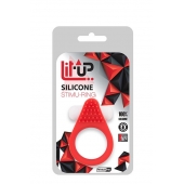 Красное эрекционное кольцо LIT-UP SILICONE STIMU RING 1 RED - Dream Toys - в Невинномысске купить с доставкой