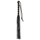Чёрная мини-плеть из резины Rubber Mini Whip - 22 см. - Blush Novelties - купить с доставкой в Невинномысске