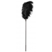 Стек с большим чёрным пером Large Feather Tickler - 65 см. - Blush Novelties - купить с доставкой в Невинномысске