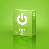 Цветные ароматизированные презервативы ON) Fruit   Color - 3 шт. - ON) - купить с доставкой в Невинномысске