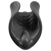 Чёрный мастурбатор Vibrating Silicone Stimulator с вибрацией - Pipedream - в Невинномысске купить с доставкой