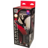 Пояс харнесс премиум класса WOMAN SIMPLEX(S) с 3 черными насадками - LOVETOY (А-Полимер) - купить с доставкой в Невинномысске