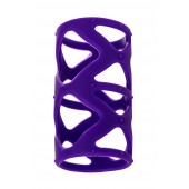 Фиолетовая насадка-сетка на пенис - 7,5 см. - A-toys - в Невинномысске купить с доставкой