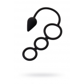 Тройное эрекционное кольцо с анальным хвостом Drop S-size - Erotist Adult Toys - в Невинномысске купить с доставкой