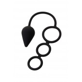 Тройное эрекционное кольцо с анальным хвостом Drop M-size - Erotist Adult Toys - в Невинномысске купить с доставкой