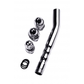 Металлический анальный душ с тремя насадками - ToyFa - купить с доставкой в Невинномысске