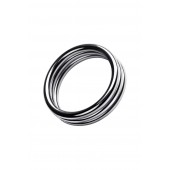 Металлическое эрекционное кольцо с рёбрышками размера L - ToyFa - в Невинномысске купить с доставкой