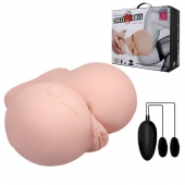 Вагина и анус с вибрацией CrazyBull Vagina and Ass - Baile - в Невинномысске купить с доставкой