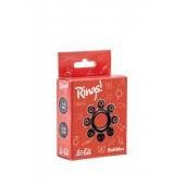 Чёрное эрекционное кольцо Rings Bubbles - Lola Games - в Невинномысске купить с доставкой