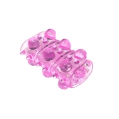 Розовая насадка на пенис Rings Armour - Lola Games - в Невинномысске купить с доставкой