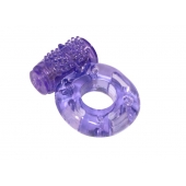 Фиолетовое эрекционное кольцо с вибрацией Rings Axle-pin - Lola Games - в Невинномысске купить с доставкой