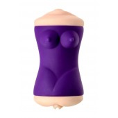 Двухсторонний мастурбатор JOS YARA в фиолетовой колбе - JOS - в Невинномысске купить с доставкой