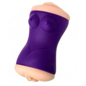 Двухсторонний мастурбатор JOS YARA в фиолетовой колбе - JOS - в Невинномысске купить с доставкой