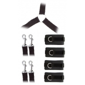 Комплект наручников и поножей LUXURIOUS BED RESTRAINT CUFF SET - Blush Novelties - купить с доставкой в Невинномысске