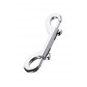 Серебристый двухсторонний карабин TOYFA Metal - ToyFa - купить с доставкой в Невинномысске