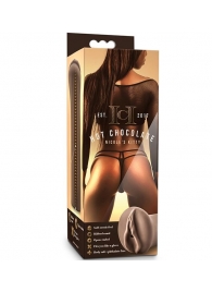 Коричневый мастубратор-вагина Nicole s Kitty - Blush Novelties - в Невинномысске купить с доставкой