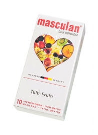 Жёлтые презервативы Masculan Ultra Tutti-Frutti с фруктовым ароматом - 10 шт. - Masculan - купить с доставкой в Невинномысске