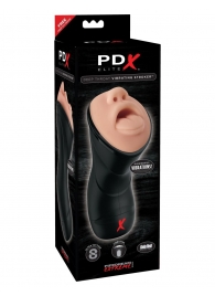Мастурбатор-ротик Deep Throat Vibrating Stroker - Pipedream - в Невинномысске купить с доставкой
