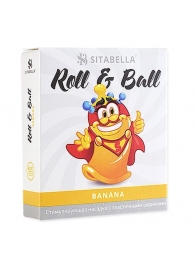 Стимулирующий презерватив-насадка Roll   Ball Banana - Sitabella - купить с доставкой в Невинномысске