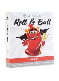 Стимулирующий презерватив-насадка Roll   Ball Cherry - Sitabella - купить с доставкой в Невинномысске