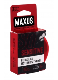 Ультратонкие презервативы в железном кейсе MAXUS Sensitive - 3 шт. - Maxus - купить с доставкой в Невинномысске