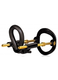 Черный экстендер-растяжитель пениса - Sex Expert - в Невинномысске купить с доставкой