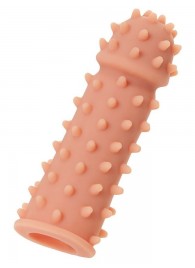 Телесная реалистичная насадка KOKOS Extreme Sleeve 03 с дополнительной стимуляцией - 12,7 см. - KOKOS - в Невинномысске купить с доставкой