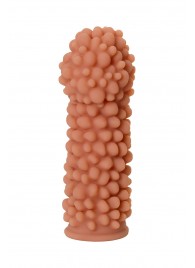 Телесная реалистичная насадка KOKOS Extreme Sleeve 08 с дополнительной стимуляцией - 12,7 см. - KOKOS - в Невинномысске купить с доставкой