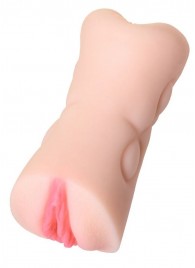 Телесный двусторонний мастурбатор Rich Fruit - вагина и анус - ToyFa - в Невинномысске купить с доставкой