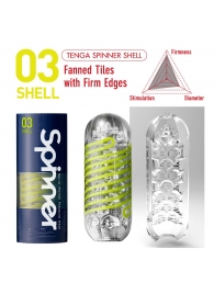 Мастурбатор SPINNER Shell - Tenga - в Невинномысске купить с доставкой