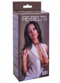 Коричневый поводок и чокер с кольцом Sofi - Rebelts - купить с доставкой в Невинномысске