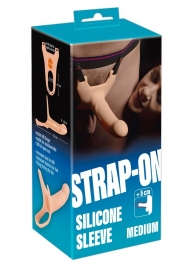 Силиконовый полый страпон на ремнях Silicone Strap-on - 16 см. - Orion - купить с доставкой в Невинномысске