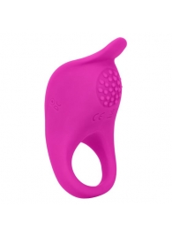 Ярко-розовое эрекционное виброкольцо Silicone Rechargeable Teasing Enhancer - California Exotic Novelties - в Невинномысске купить с доставкой