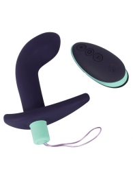 Темно-фиолетовый вибростимулятор простаты с пультом ДУ Remote Controlled Prostate Plug - Orion - в Невинномысске купить с доставкой