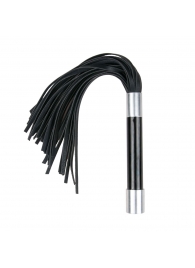 Черная плеть Easytoys Flogger With Metal Grip - 38 см. - Easy toys - купить с доставкой в Невинномысске