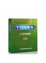 Текстурированные презервативы Torex  С точками  - 3 шт. - Torex - купить с доставкой в Невинномысске