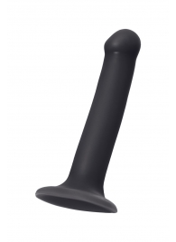 Черный фаллос на присоске Silicone Bendable Dildo M - 18 см. - Strap-on-me - купить с доставкой в Невинномысске