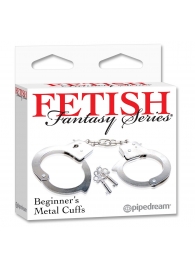 Металлические наручники Beginner s Metal Cuffs - Pipedream - купить с доставкой в Невинномысске