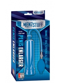 Синяя вакуумная помпа MENZSTUFF PENIS ENLARGER - Dream Toys - в Невинномысске купить с доставкой