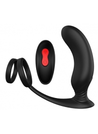 Черный массажер простаты REMOTE P-PLEASER - Dream Toys - в Невинномысске купить с доставкой