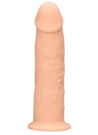 Телесный фаллоимитатор без мошонки Silicone Dildo Without Balls - 19,2 см. - Shots Media BV