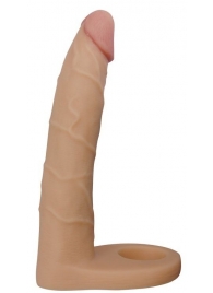 Телесная насадка-фаллоимитатор для двойного проникновения - 17 см. - Lovetoy - купить с доставкой в Невинномысске