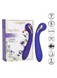 Фиолетовый вибромассажер с электростимуляцией Intimate Estim Petite G Wand - 19 см. - California Exotic Novelties - купить с доставкой в Невинномысске