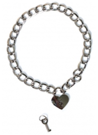 Серебристый ошейник Embrace с ключиком - Lola Games - купить с доставкой в Невинномысске