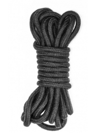 Черная веревка Do Not Disturb - 5 м. - Lola Games - купить с доставкой в Невинномысске