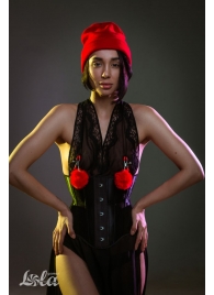 Зажимы на соски Angelic с красными меховыми шариками - Lola Games - купить с доставкой в Невинномысске